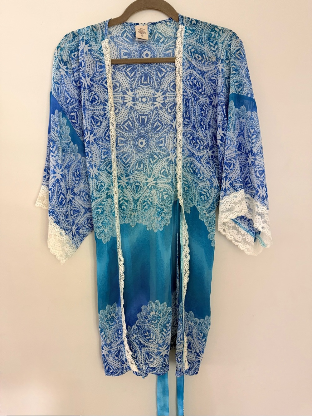 In Bloom by Jonquil Kimono Robe Boho Lace Fairy S/M - Picture 5 of 7
